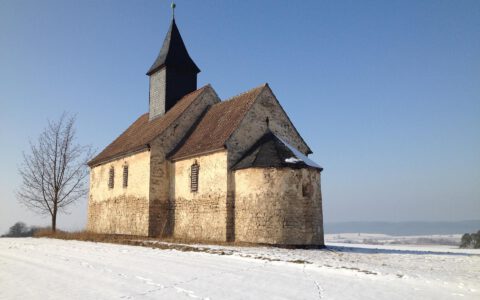 Im Winter, Feuerorgel Kapelle Krobitz